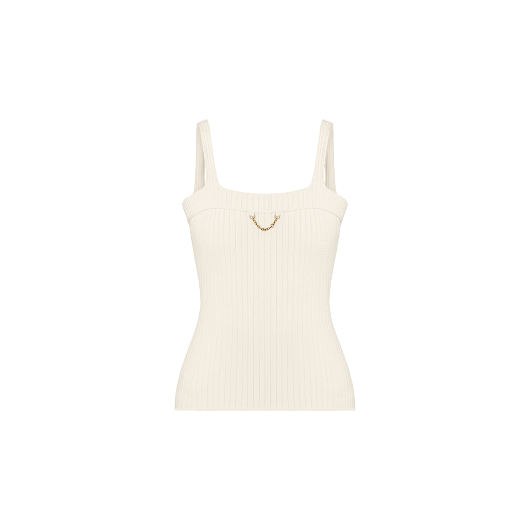 Louis Vuitton White Sleeveless Top outlets